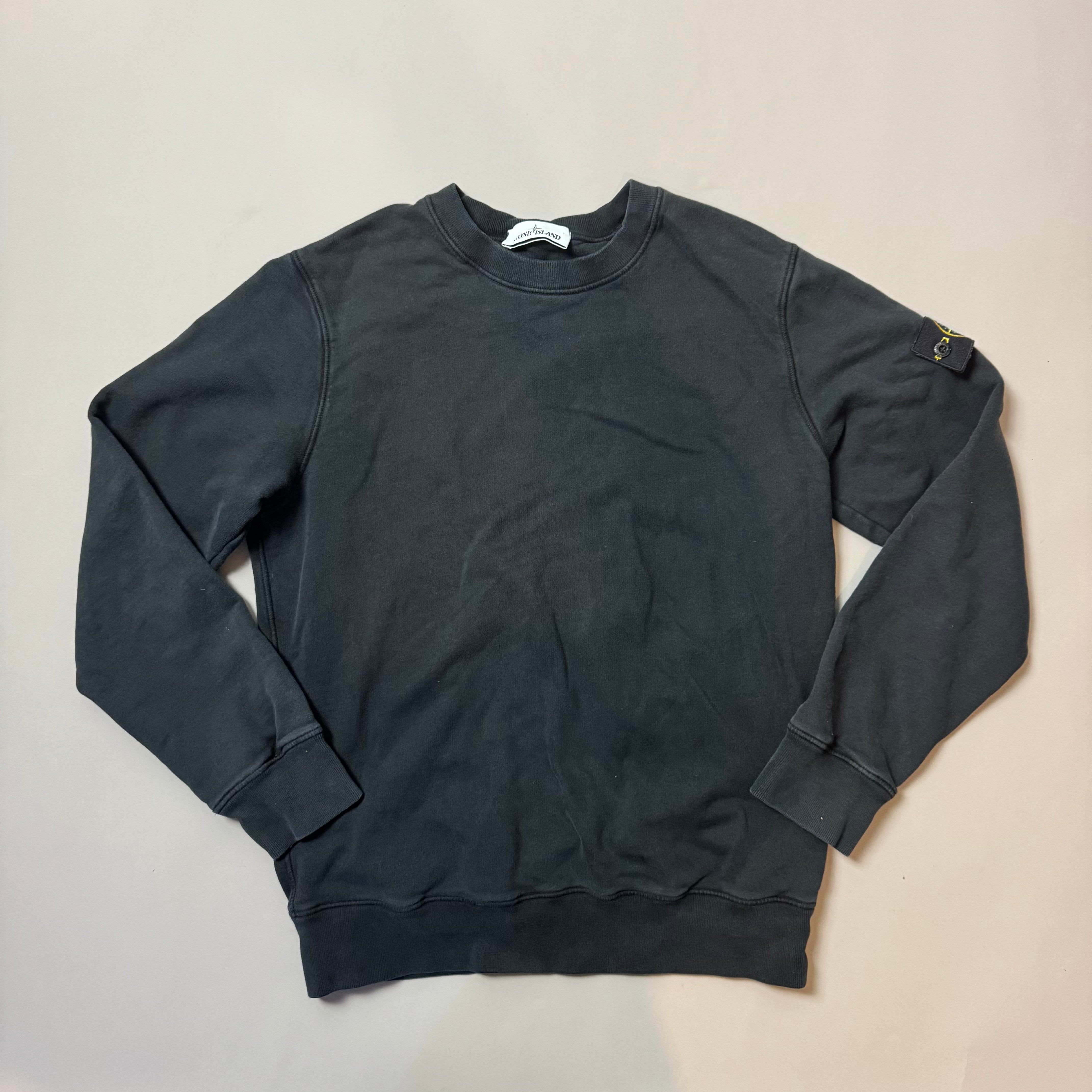 Stone Island Black Sweatshirt - Large