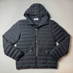 Load image into Gallery viewer, Stone Island Black Loom Woven Down Chambers Stretch Nylon-Tc Jacket - Medium
