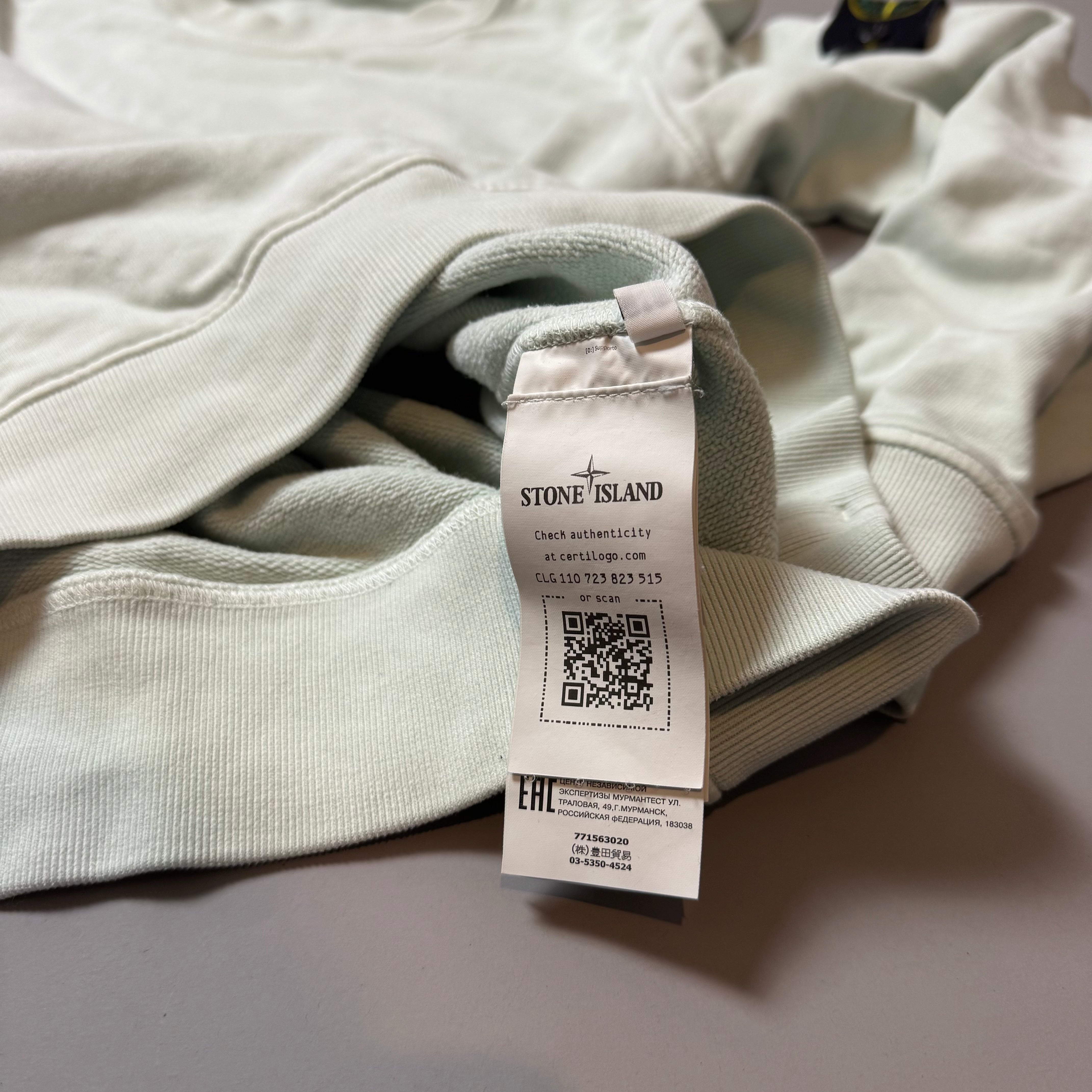 Stone Island Aqua Sweatshirt - Medium