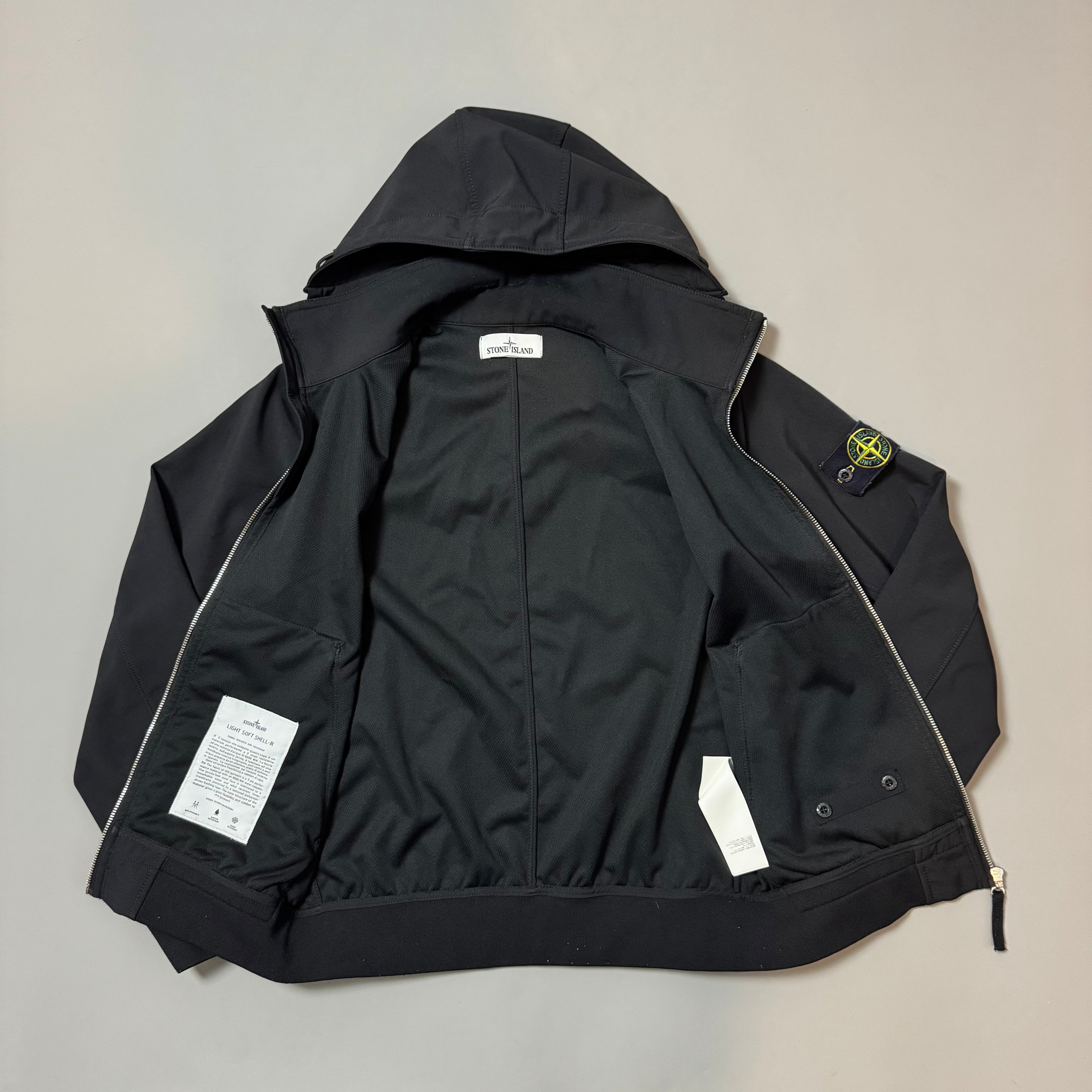 Stone Island Black Soft Shell R - Small