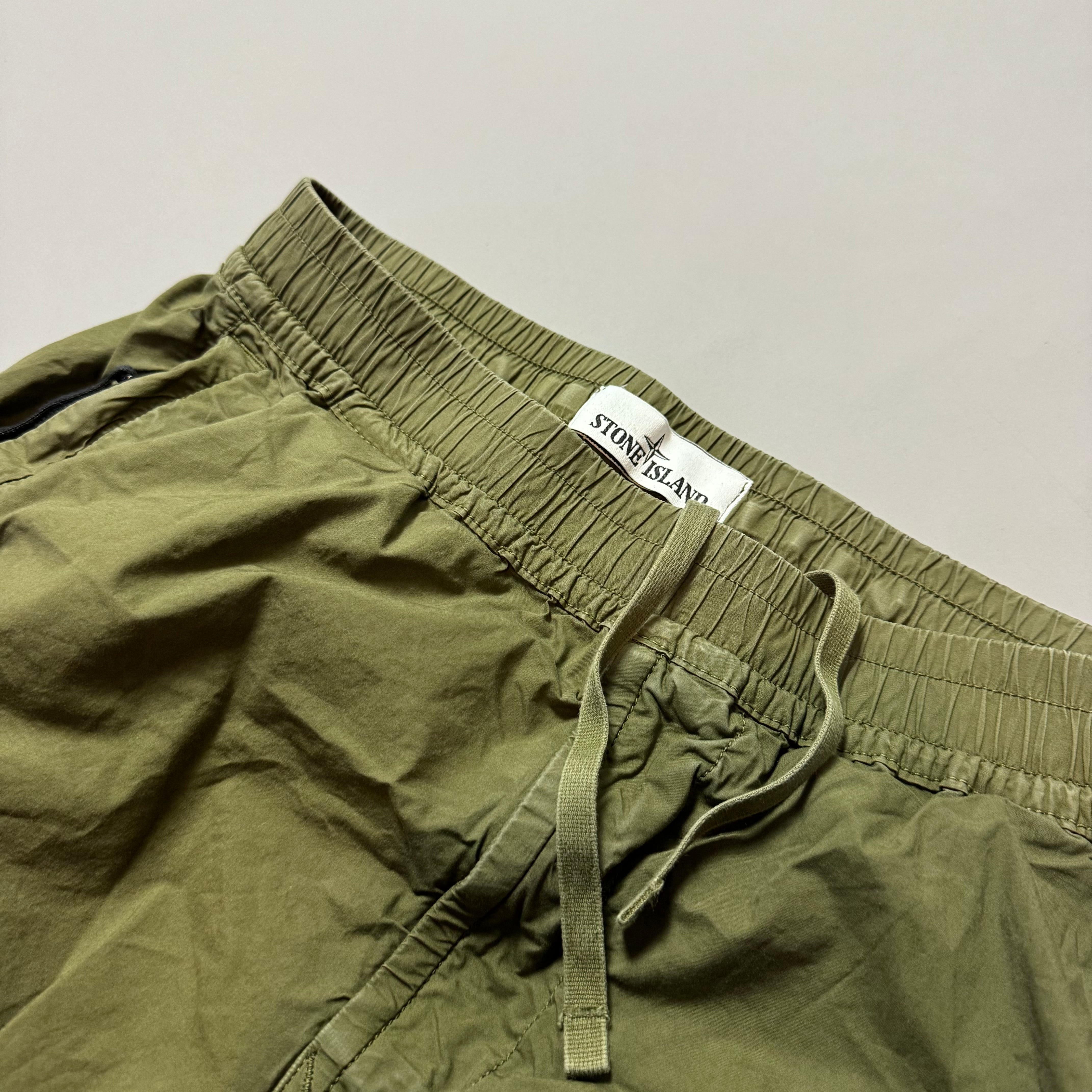 Stone Island Green Cargo Trousers - W30