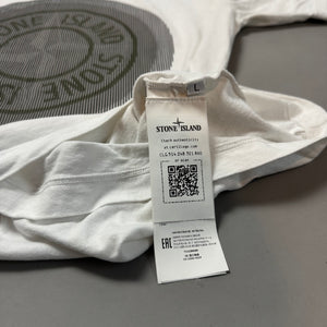 Stone Island White Compass Print T-shirt - Large