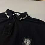 Load image into Gallery viewer, Stone Island Black Polo Shirt - XL
