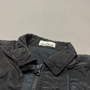 Stone Island Black Nylon Metal Shimmer Overshirt - Medium