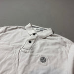 Load image into Gallery viewer, Stone Island White Polo Shirt - Medium

