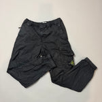 Load image into Gallery viewer, Stone Island Black RE-T Cargo Trousers - W30
