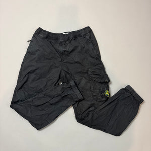 Stone Island Black RE-T Cargo Trousers - W30