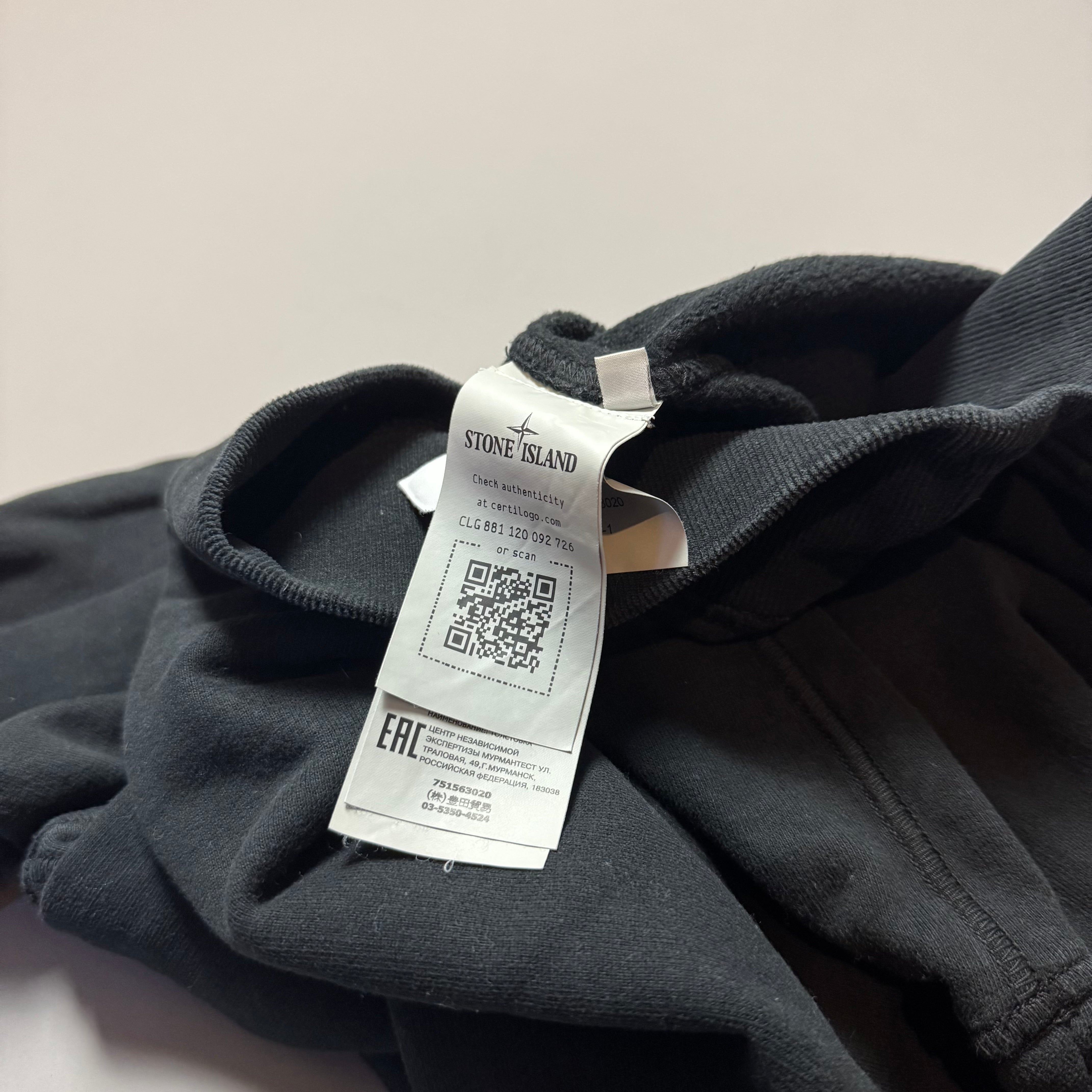 Stone Island Black Sweatshirt - Small