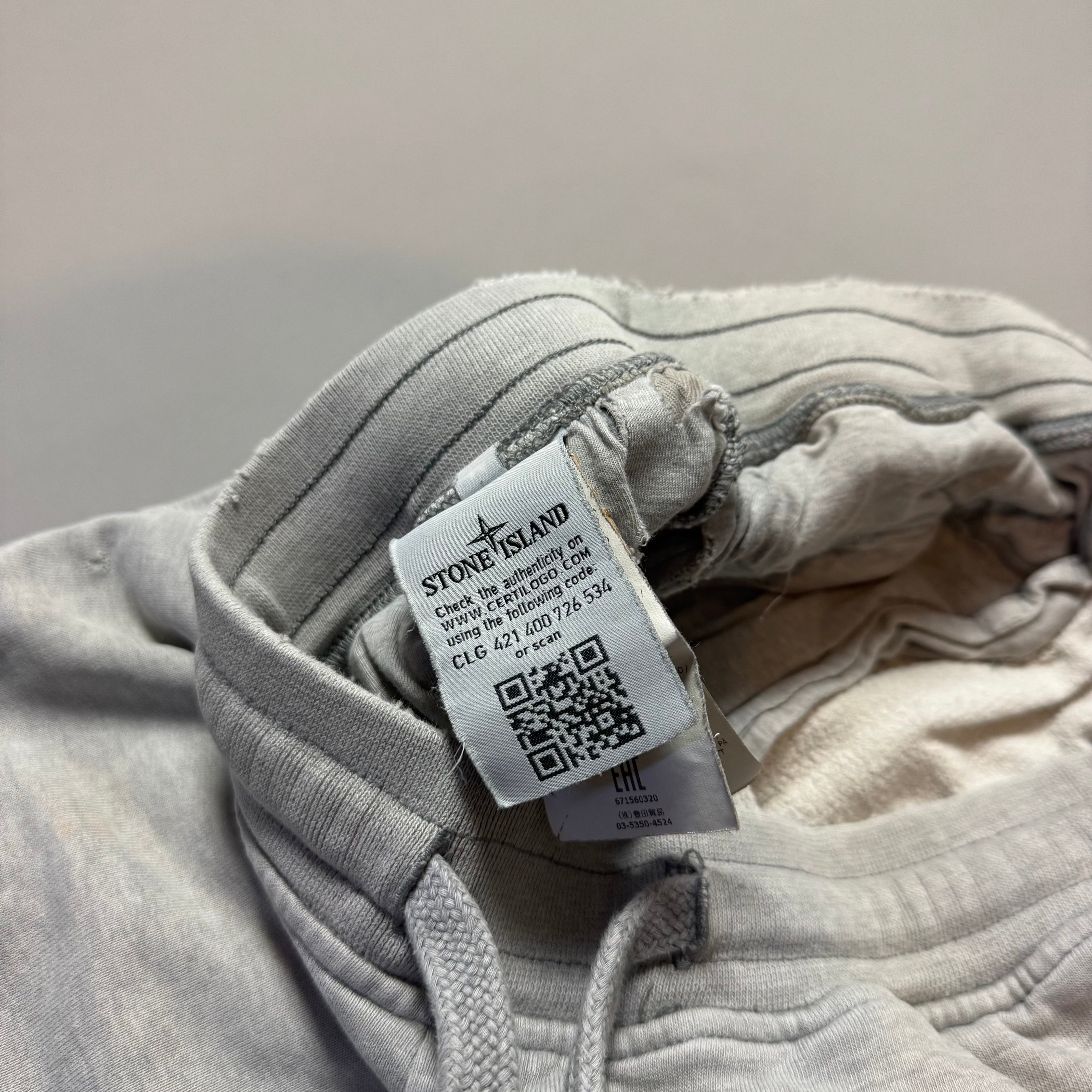 Stone Island Grey Joggers - Medium