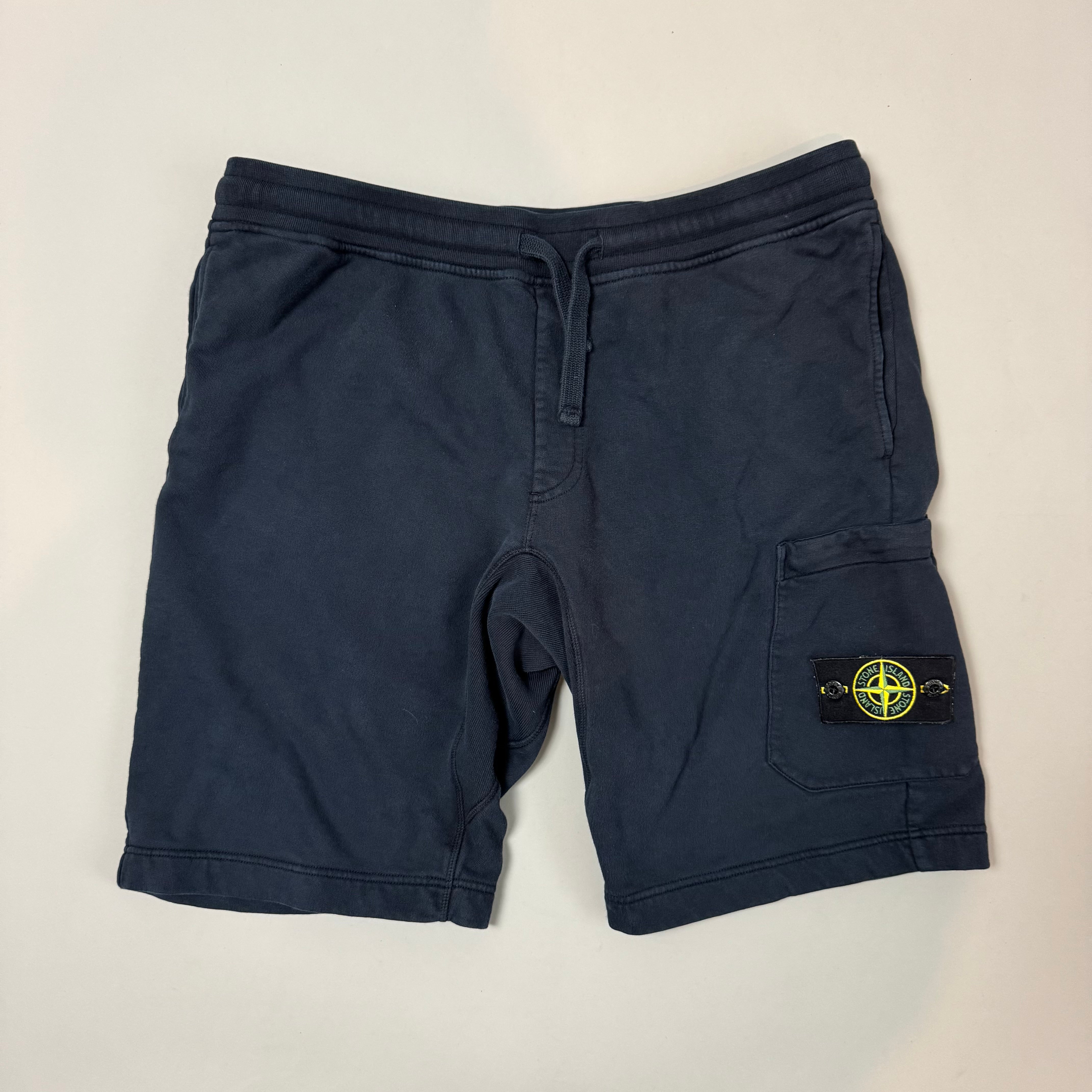 Stone Island Navy Blue Shorts - XXL
