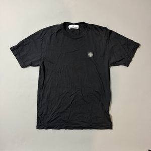 Stone Island Black Plain T-shirt - Small