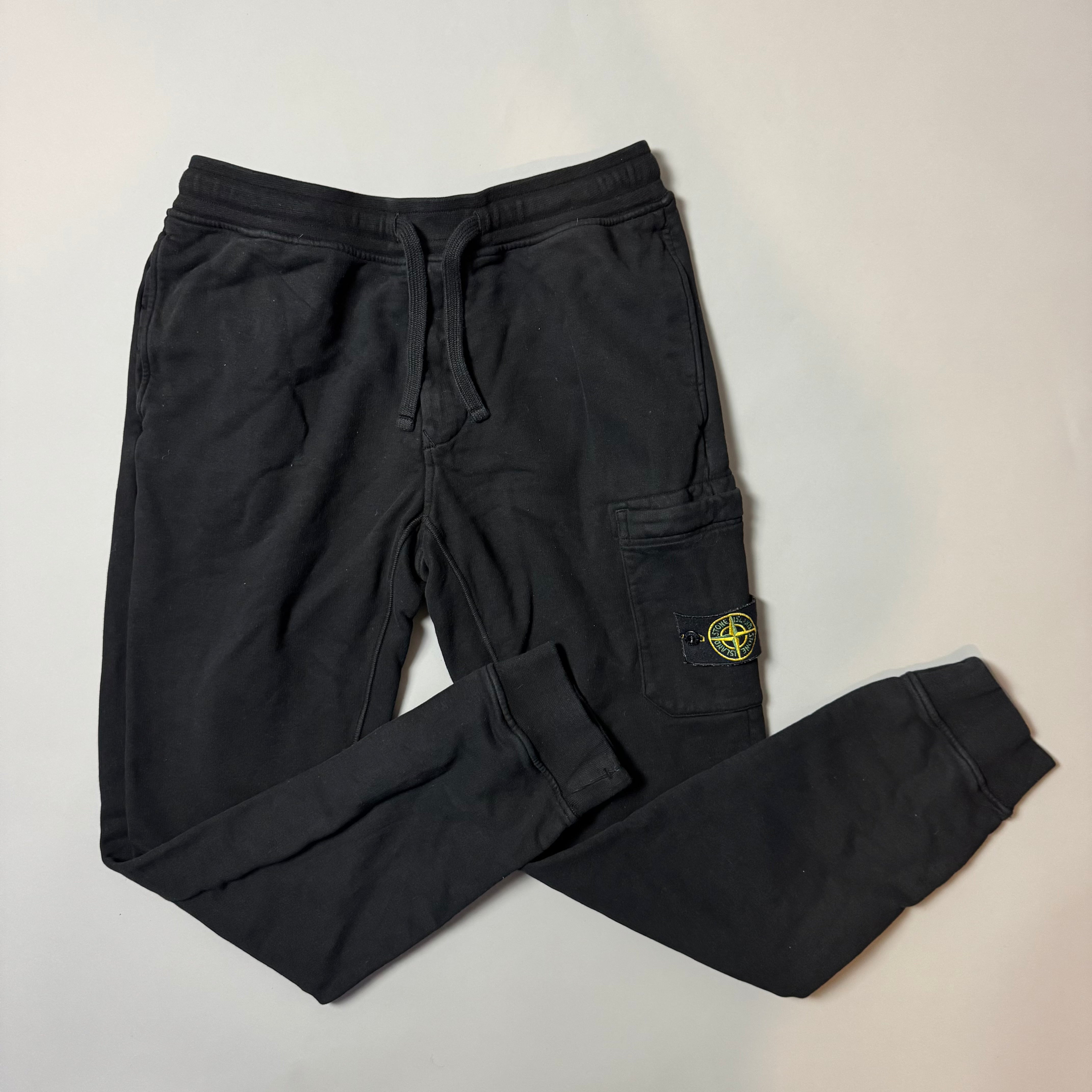 Stone Island Black Joggers - Large