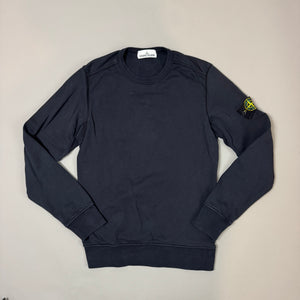 Stone Island Navy Blue Sweatshirt - Small