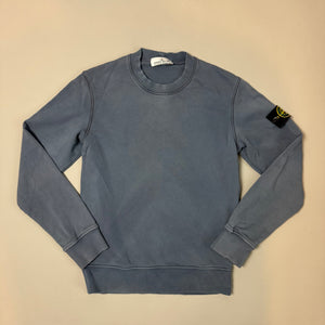 Stone Island Avio Blue Sweatshirt - Small