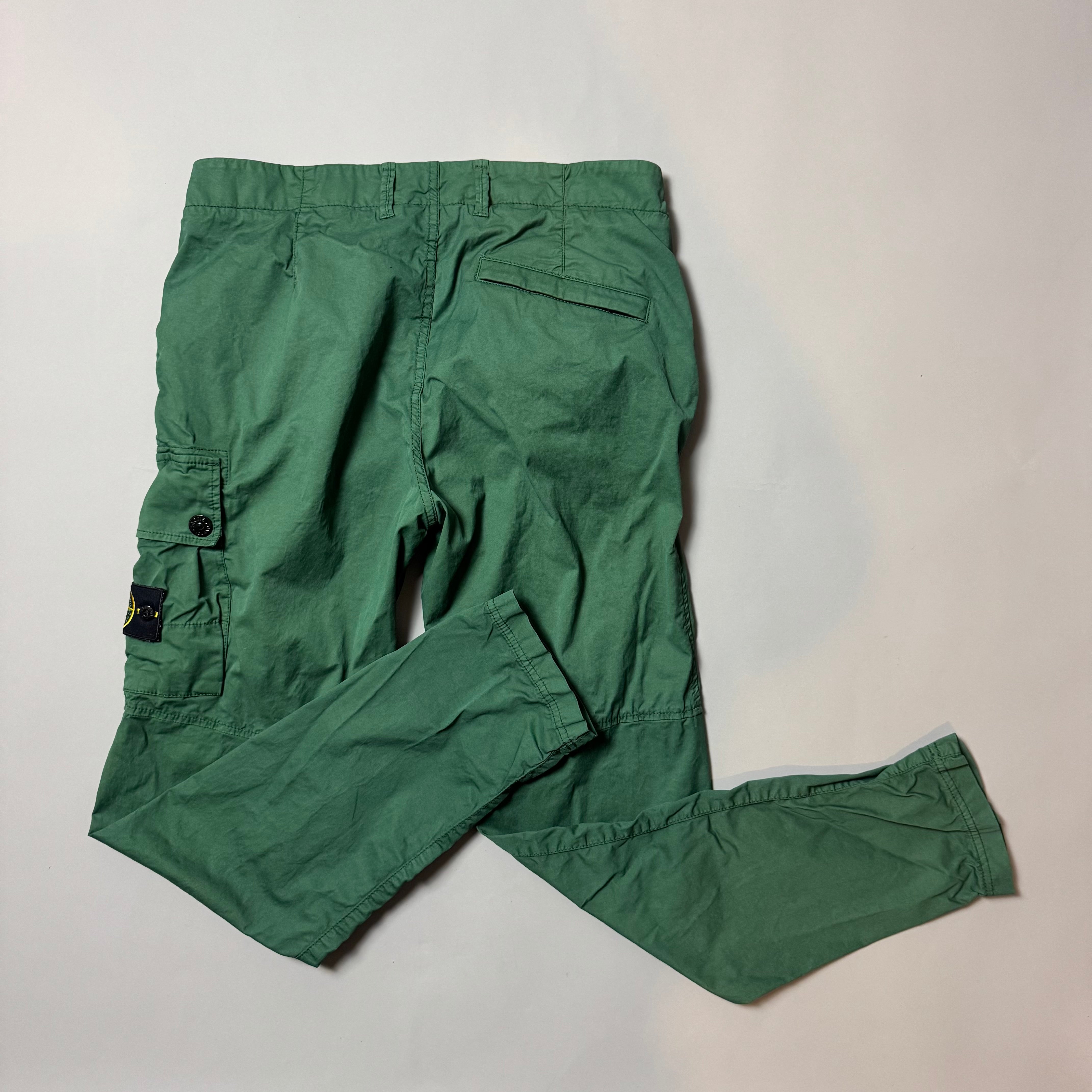 Stone Island Green Cargo Trousers - W34