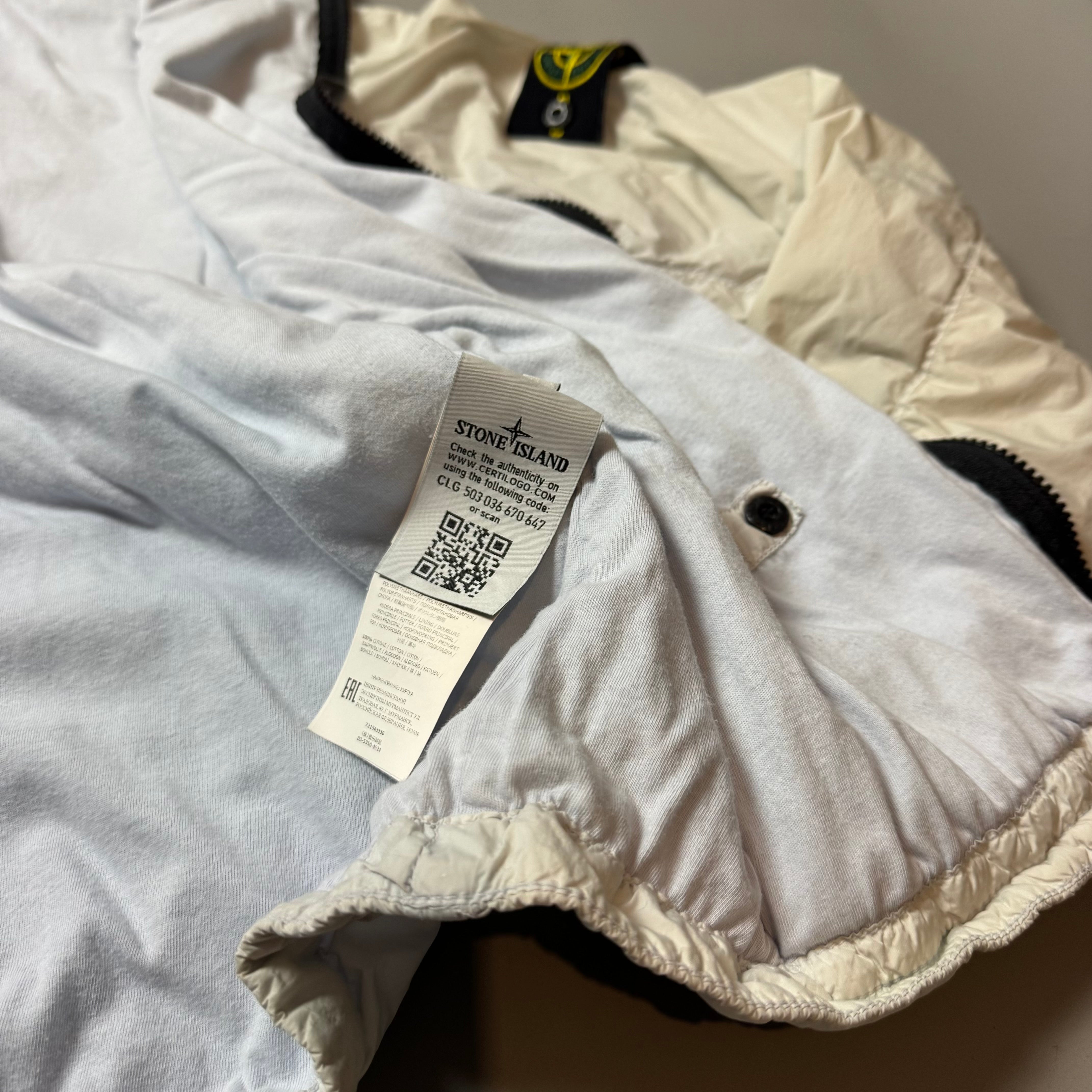 Stone Island Ice Blue Crinkle Reps NY Jacket - Medium