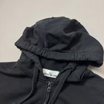 Load image into Gallery viewer, Stone Island Black Zip Up Cotton Hoodie- Large
