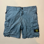 Load image into Gallery viewer, Stone Island Powder Blue RE Cargo Shorts - W36
