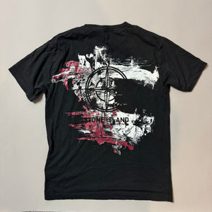 Stone Island Black Print T-shirt - Large