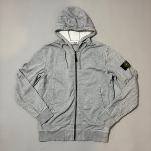 Stone Island Grey Zip Up Hoodie - XL