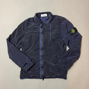 Stone Island Purple Nylon Metal Shimmer Overshirt - Small
