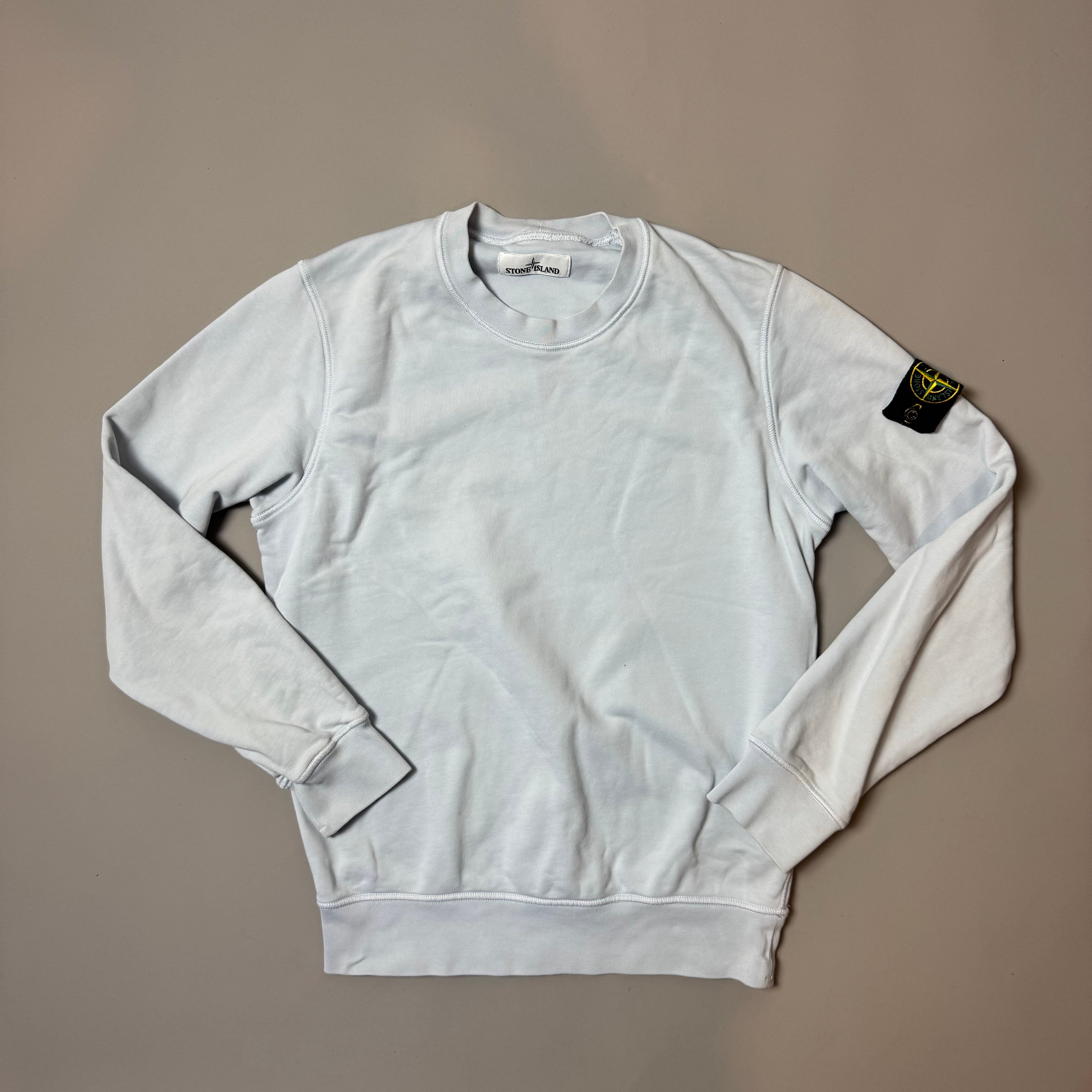 Stone Island Sky Blue Sweatshirt - Small