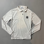 Load image into Gallery viewer, Stone Island White Long Sleeve Polo - Medium
