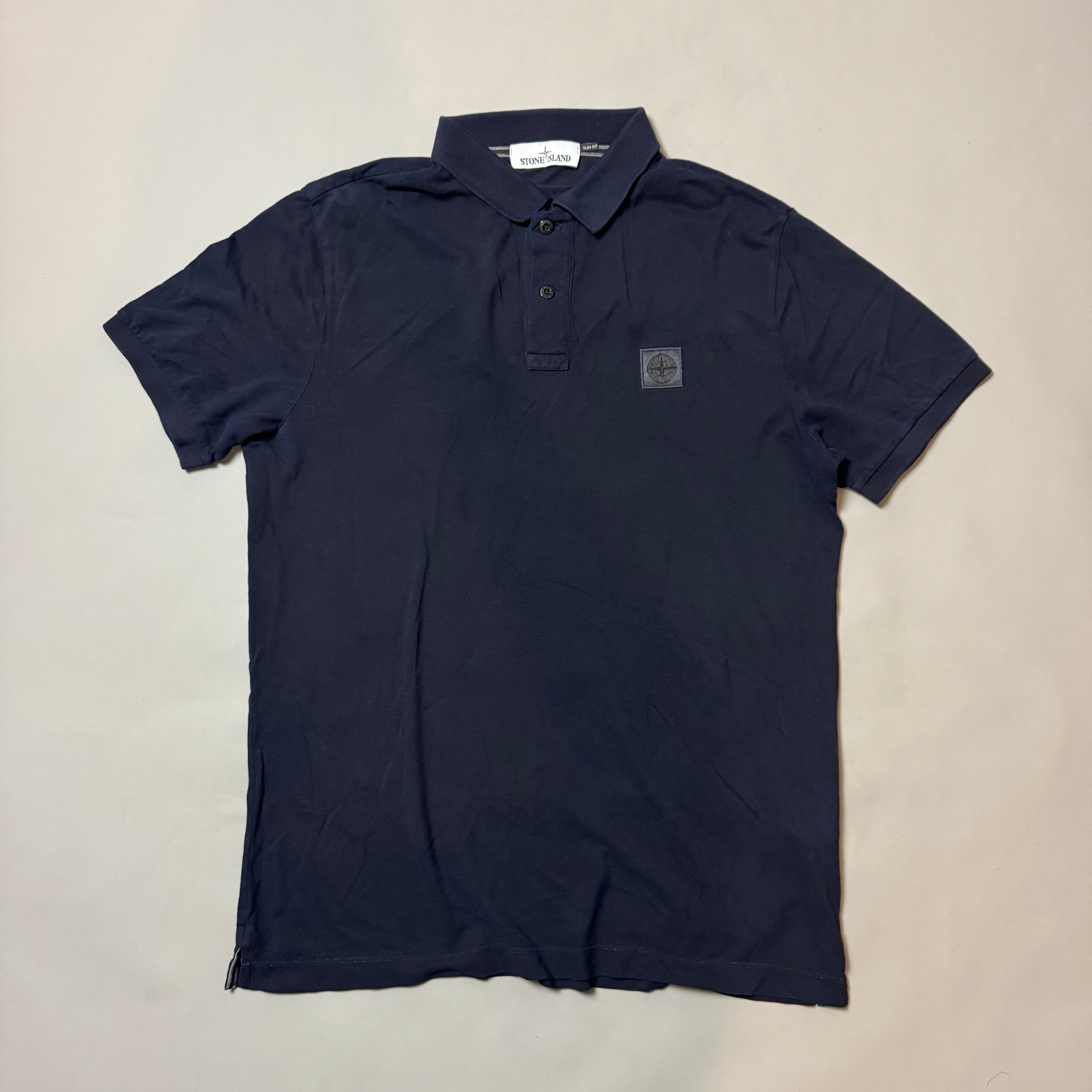 Stone Island Navy Polo Shirt - xl