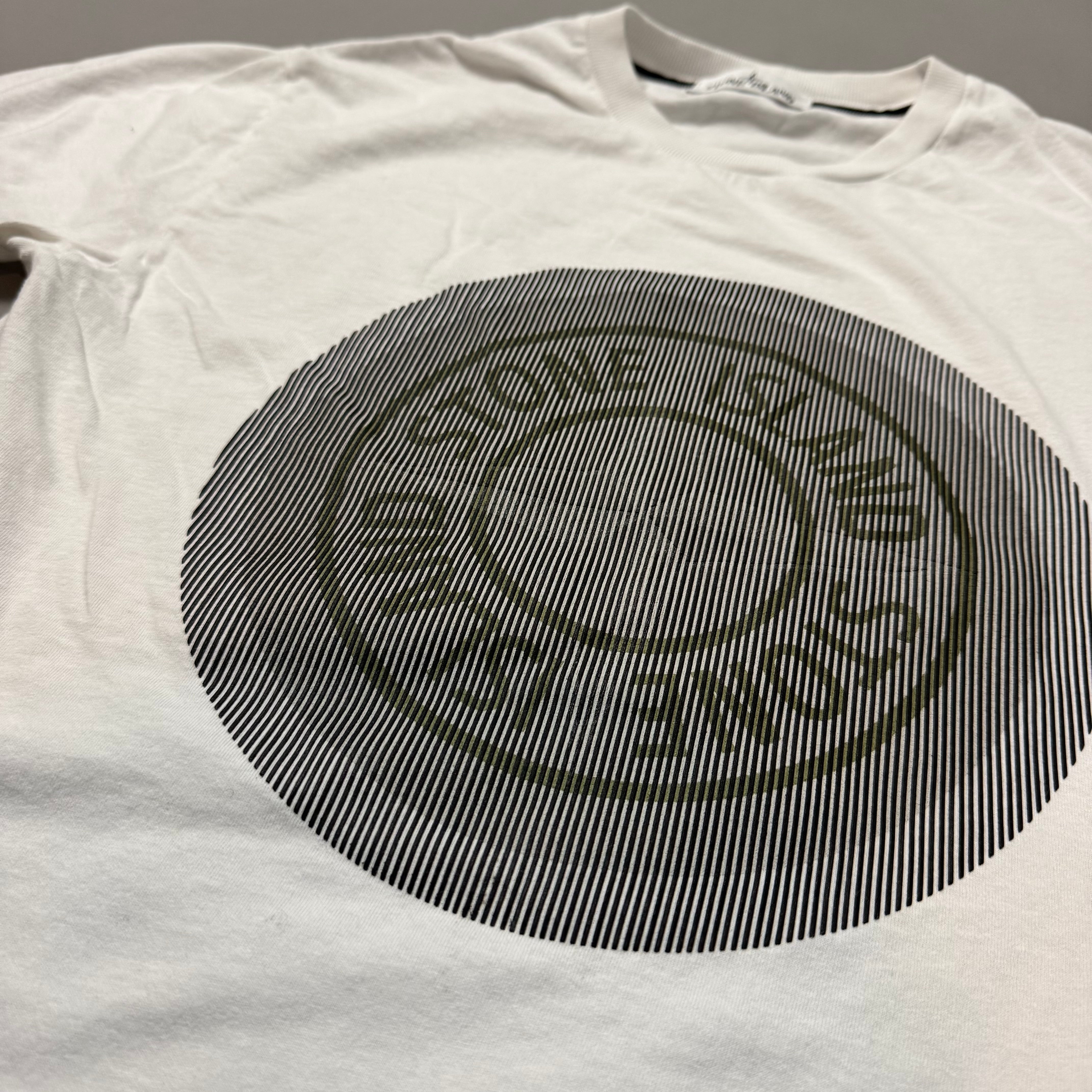 Stone Island White Compass Print T-shirt - Large