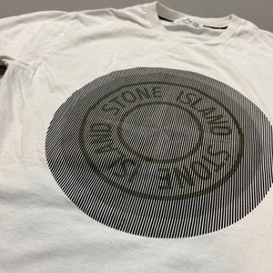 Stone Island White Compass Print T-shirt - Large
