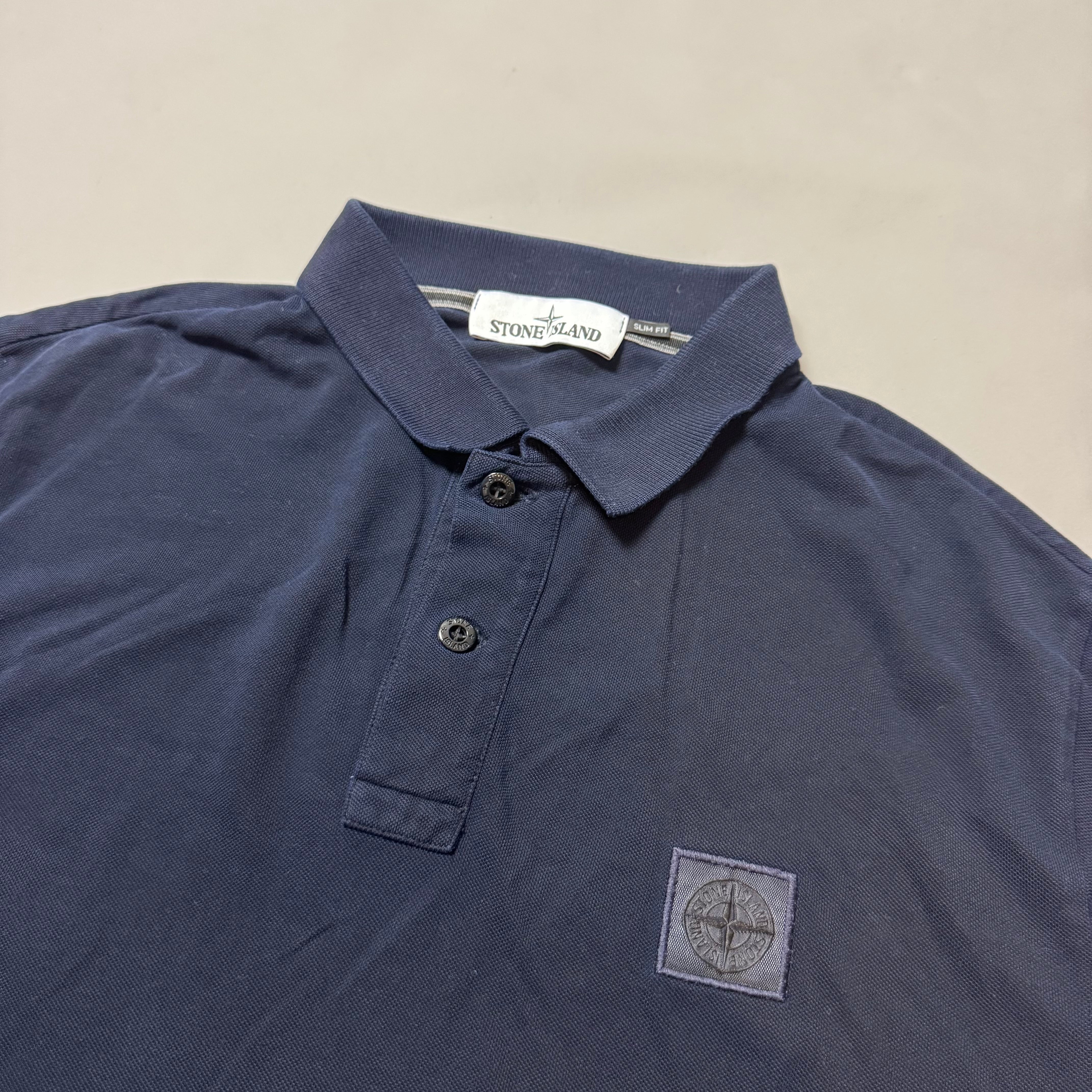 Stone Island Navy Polo Shirt - xl