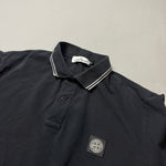 Load image into Gallery viewer, Stone Island Black Polo Shirt - XXXL
