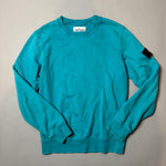 Load image into Gallery viewer, Stone Island Turquoise Blue Sweatshirt - Small
