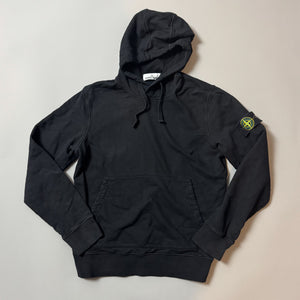 Stone Island Black Hoodie - Medium