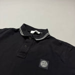 Load image into Gallery viewer, Stone Island Black Polo Shirt - Large
