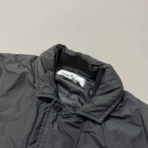Stone Island Black O-Cotton & R-Nylon Insulated Blazer - Medium
