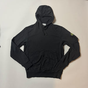 Stone Island Black Hoodie - Large
