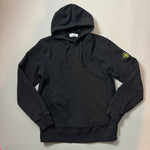 Load image into Gallery viewer, Stone Island Black Cotton Hoodie - Large
