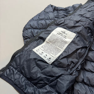Stone Island Navy Blue Garment Dyed Micro Yarn Down Hooded Jacket - Medium