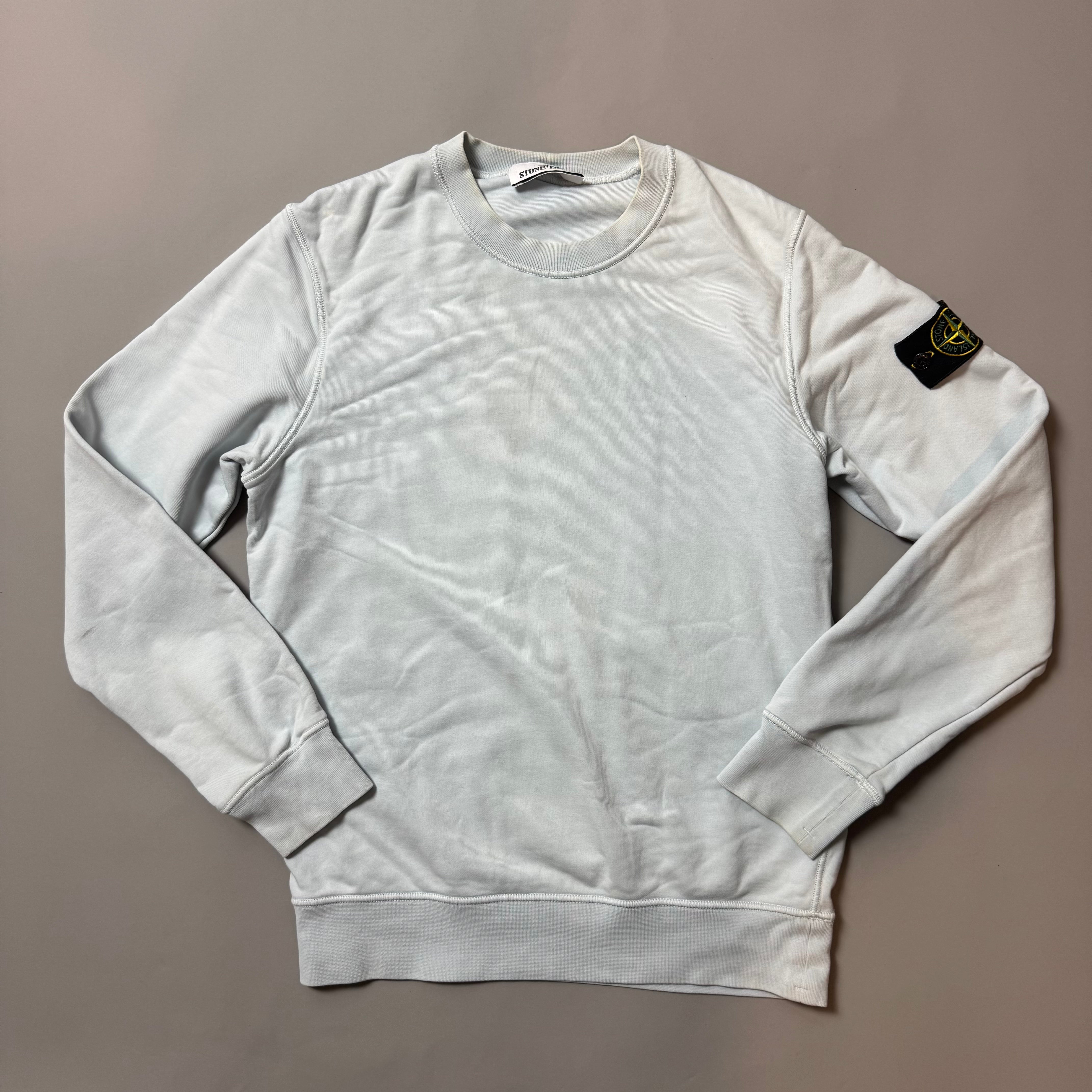 Stone Island Sky Blue Sweatshirt - Medium