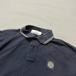 Load image into Gallery viewer, Stone Island Navy Long Sleeve Polo - Medium
