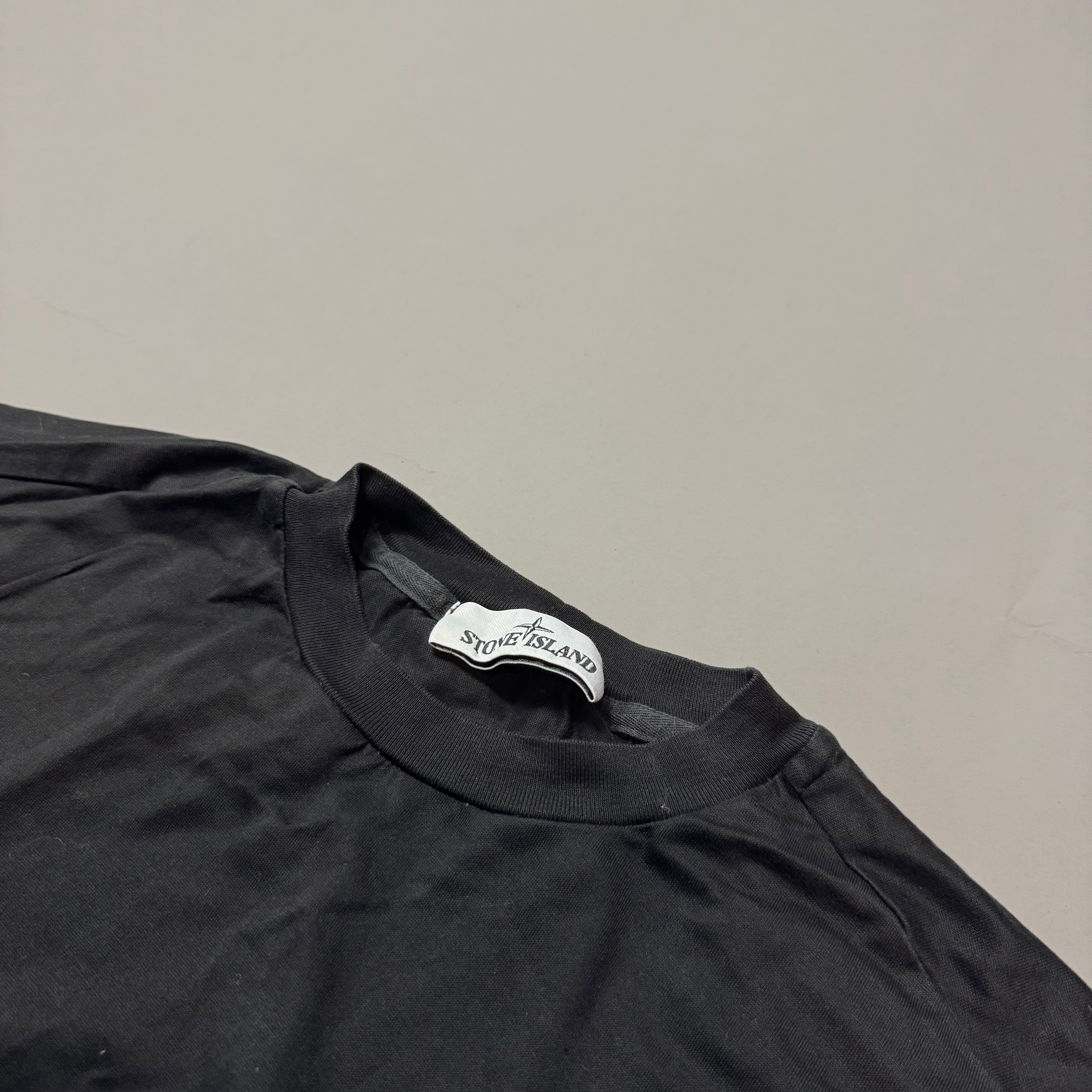 Stone Island Black Plain T-shirt - Large