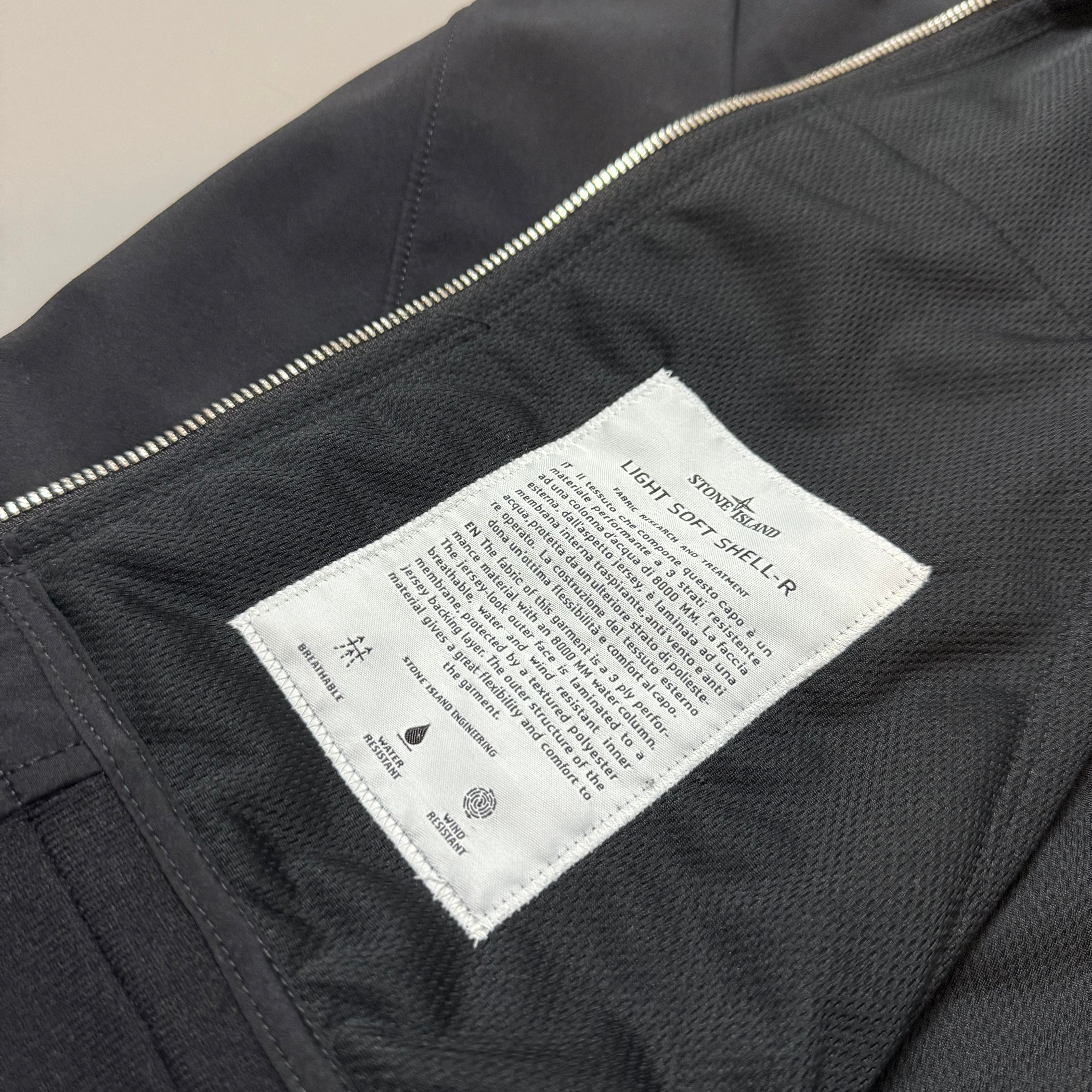 Stone Island Black Soft Shell R - Small
