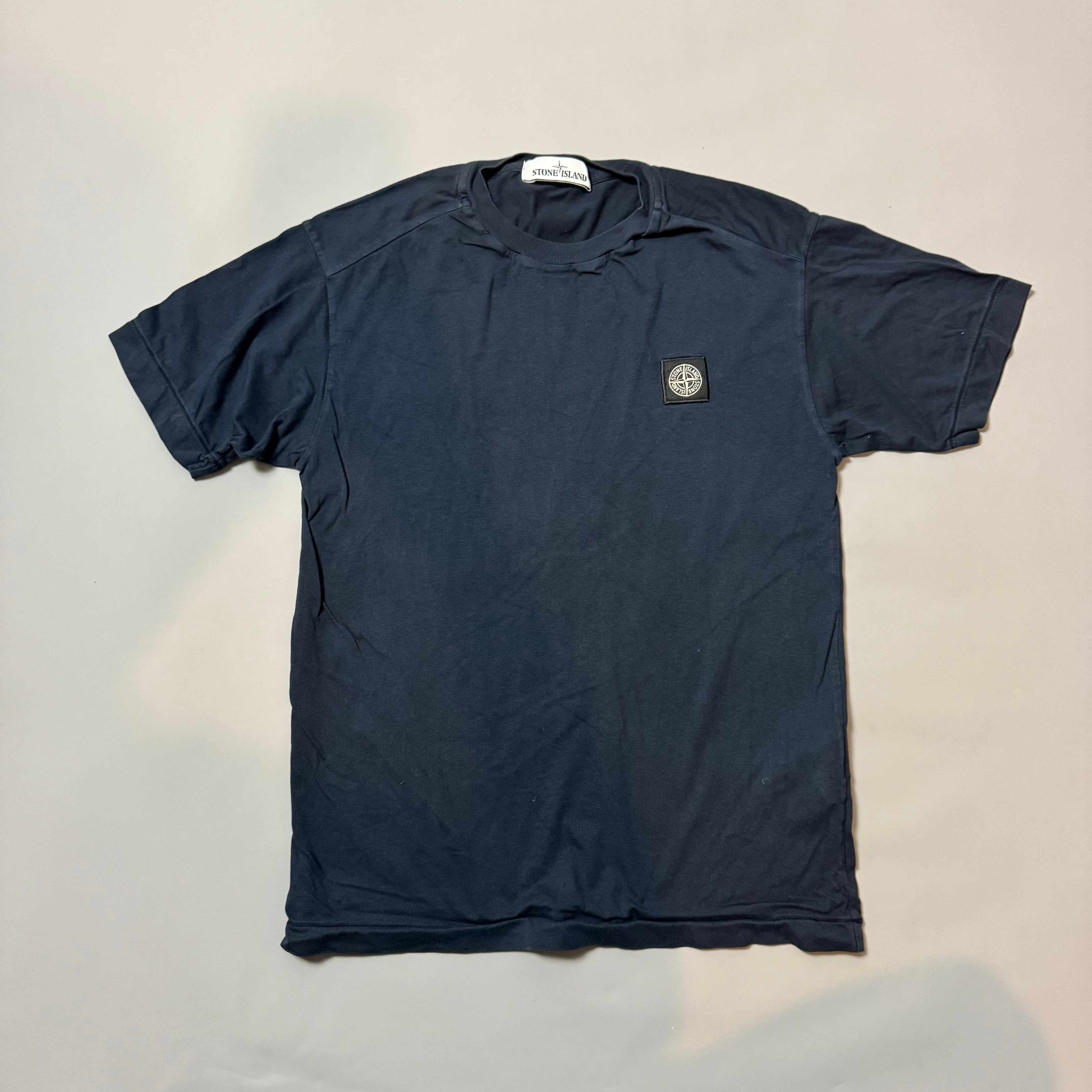 Stone Island Navy Plain T-shirt - small