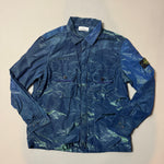 Load image into Gallery viewer, Stone Island Blue Green Nylon Weft Shimmer Overshirt - XXXL
