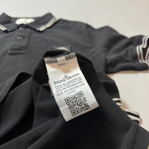 Stone Island Black Polo Shirt - Small