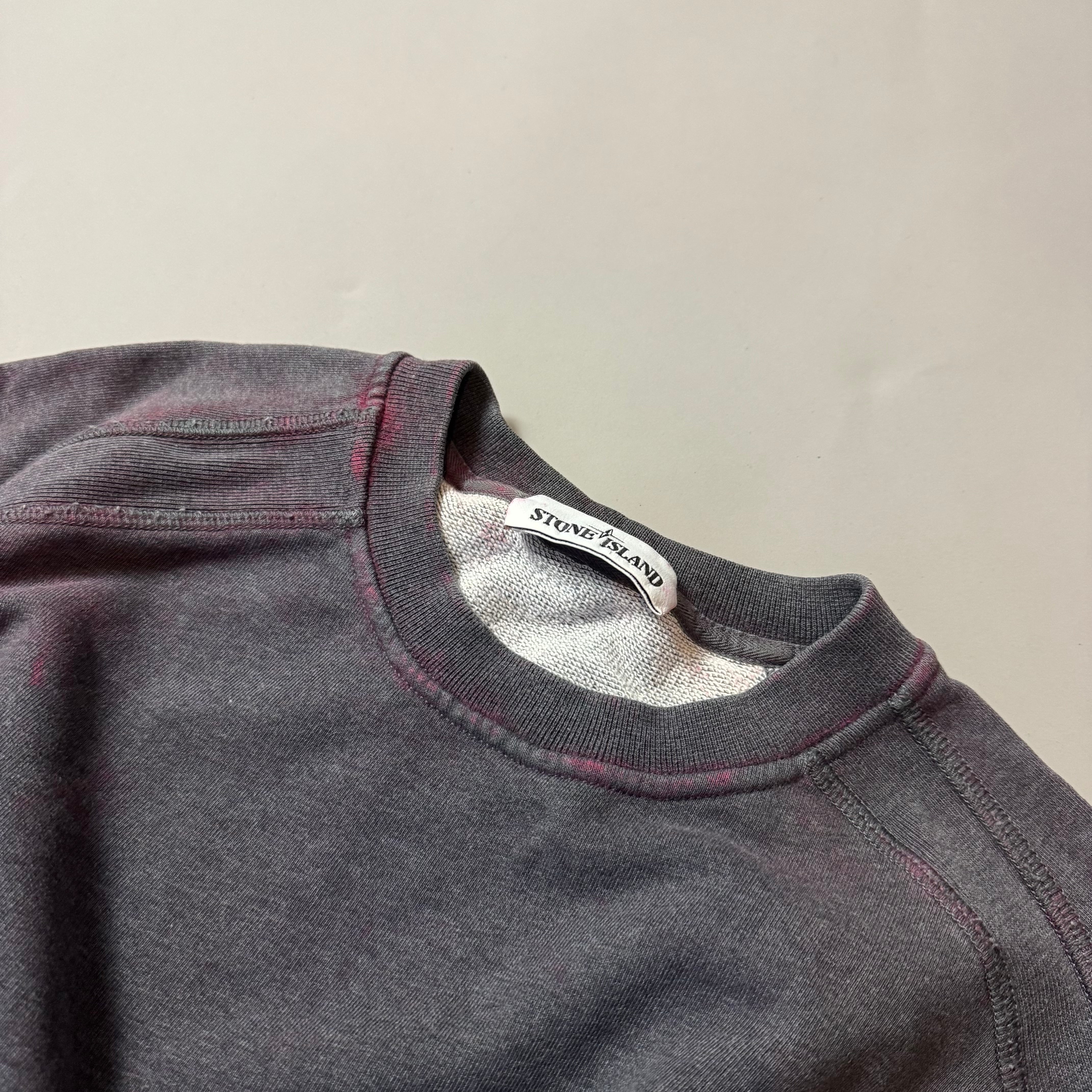 Stone Island Dust Red Treatment Sweatshirt - Medium