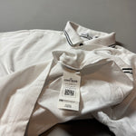 Load image into Gallery viewer, Stone Island White Long Sleeve Polo Shirt - XL
