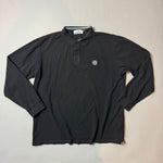Load image into Gallery viewer, Stone Island Black Long Sleeve Polo Shirt - XXXL
