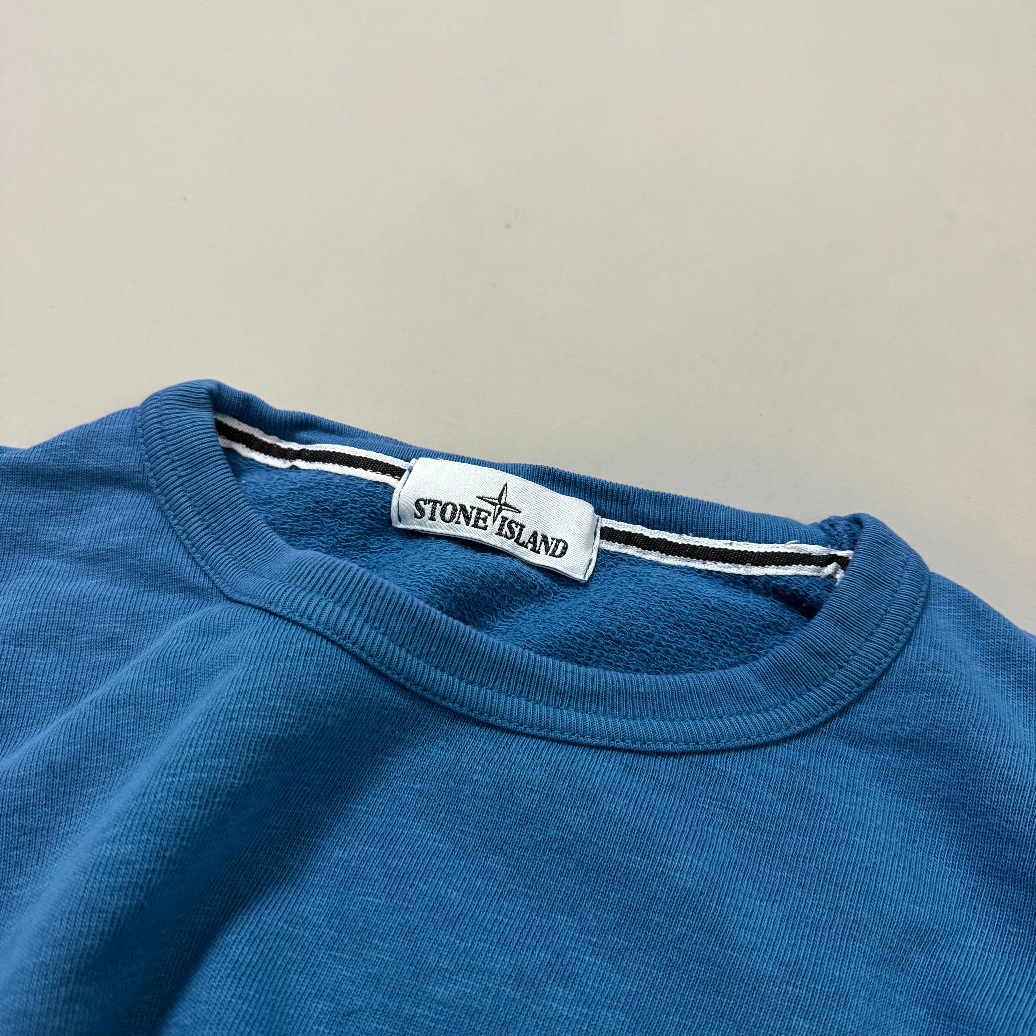 Stone Island Blue Lightweight Sweatshirt - XXL